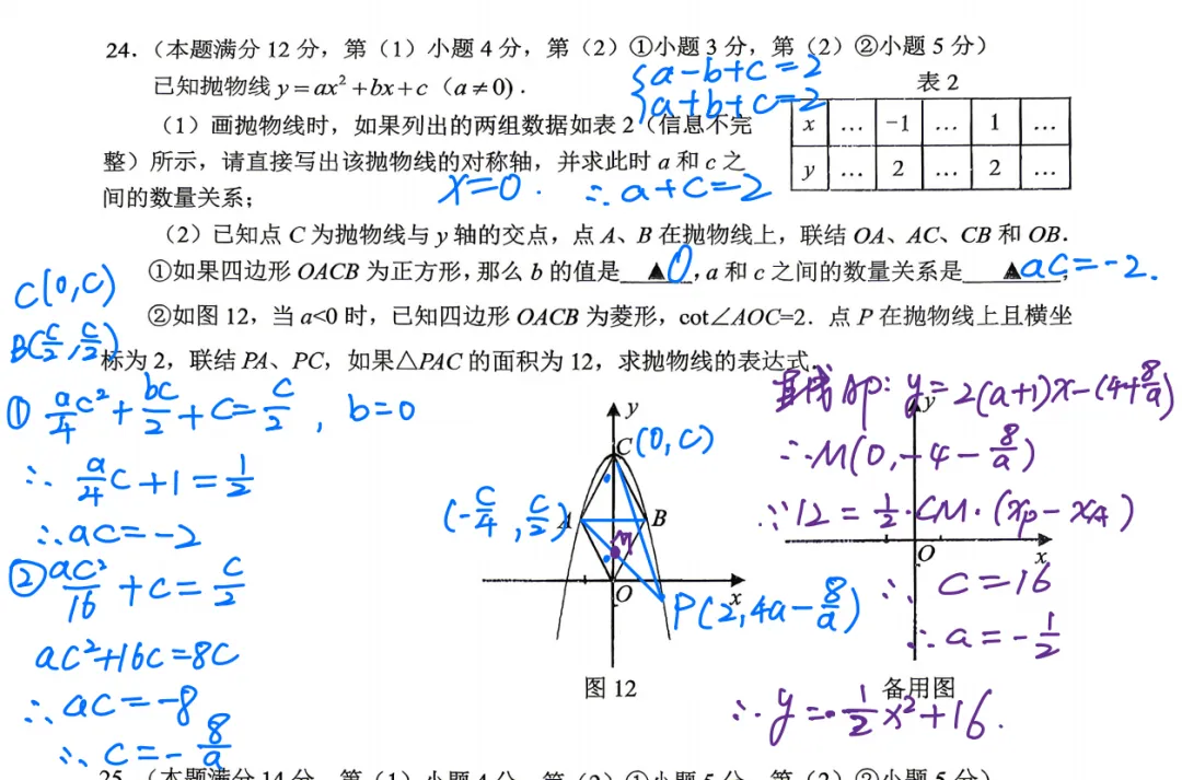 2026届虹口区初三二模数学试卷及部分解析 第8张