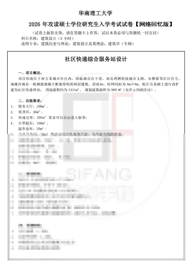 【2010-2026真题来袭】建筑学考研:老八校,新八校,越考越简单??附16校历年考研! 第19张