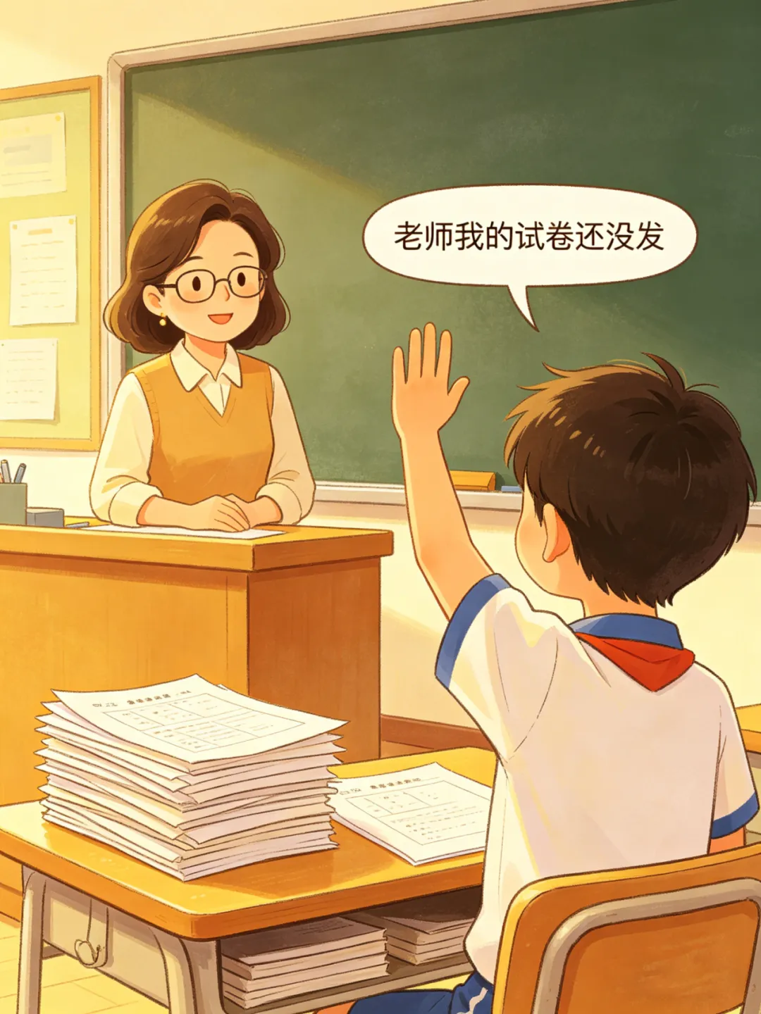 老师我没有发到试卷 第2张