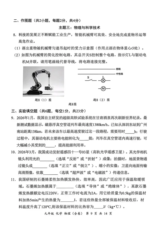分析完2026年深圳罗湖区物理二模试卷,我看到了中考新方向! 第3张