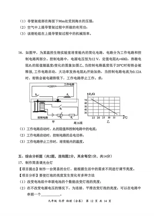 分析完2026年深圳罗湖区物理二模试卷,我看到了中考新方向! 第6张