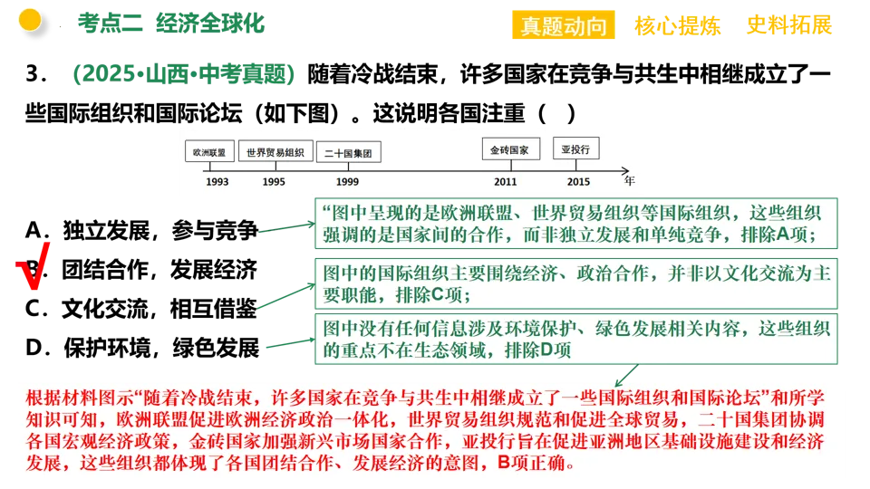 【中考复习】|专题10:三次科技革命和经济全球化 第20张