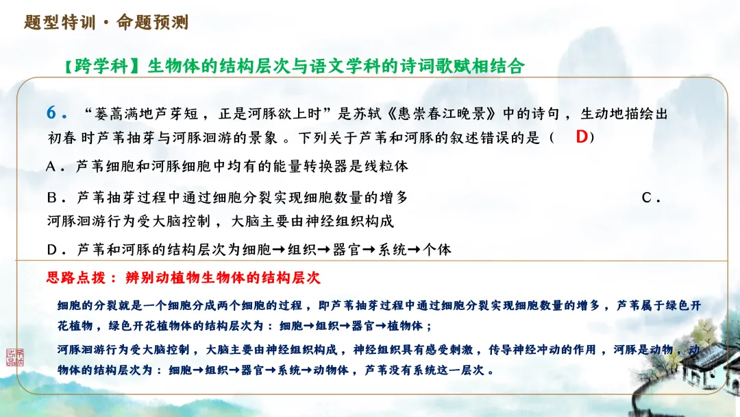 SK246 初中生物 中考讲座资源包《研读课标素养 洞察命题新势 精筑备考育人—2026 届初中生物复习策略分析》讲座课件PPT+ 文字稿Word 第33张