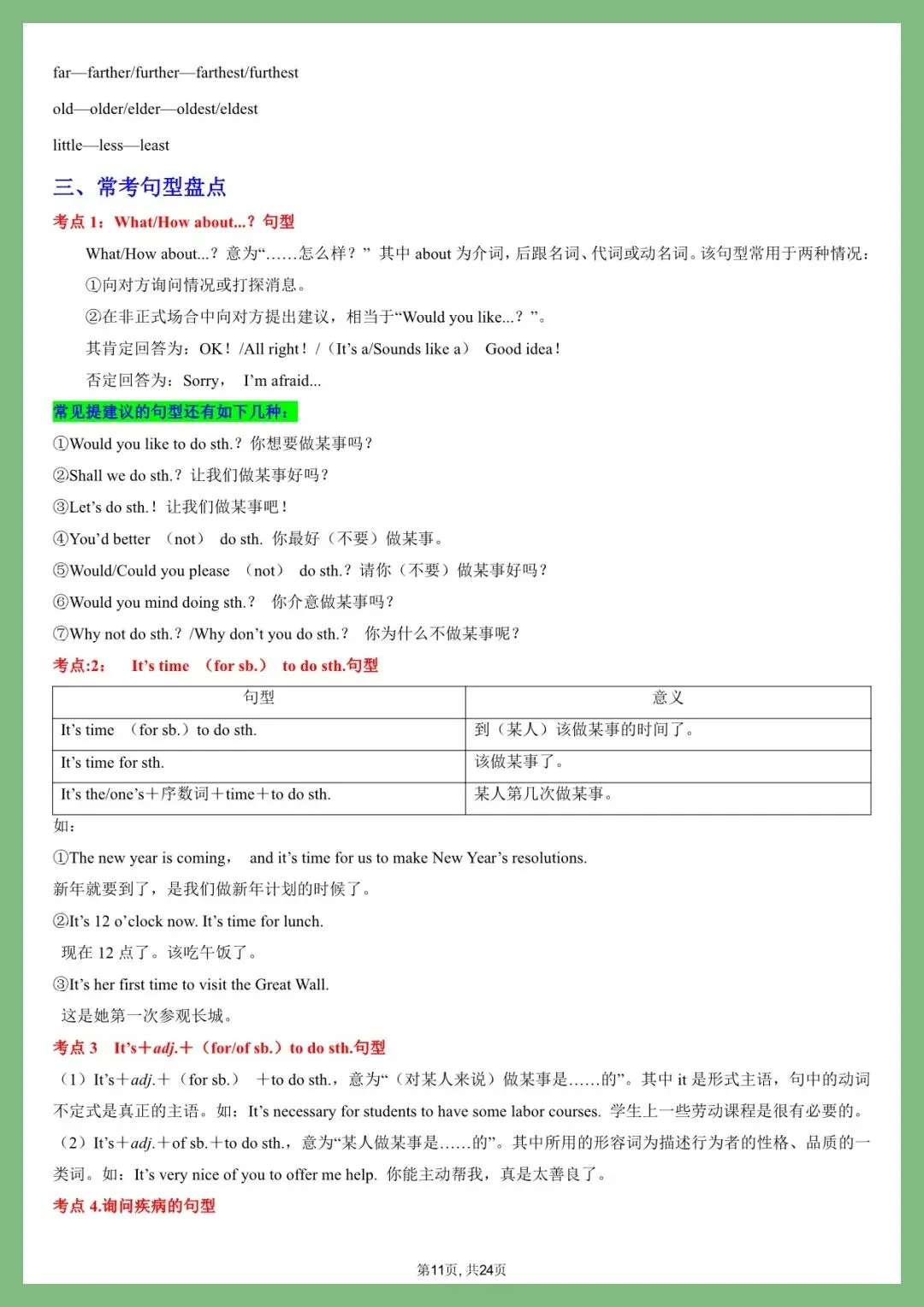英语丨26年中考英语易混易错词汇和句型用法盘点(电子版可打印) 第5张