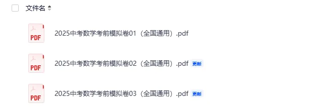 【期中试卷】九年级中考数学考前模拟卷(全国通用),共3套(附答案),完整电子版可打印 第2张