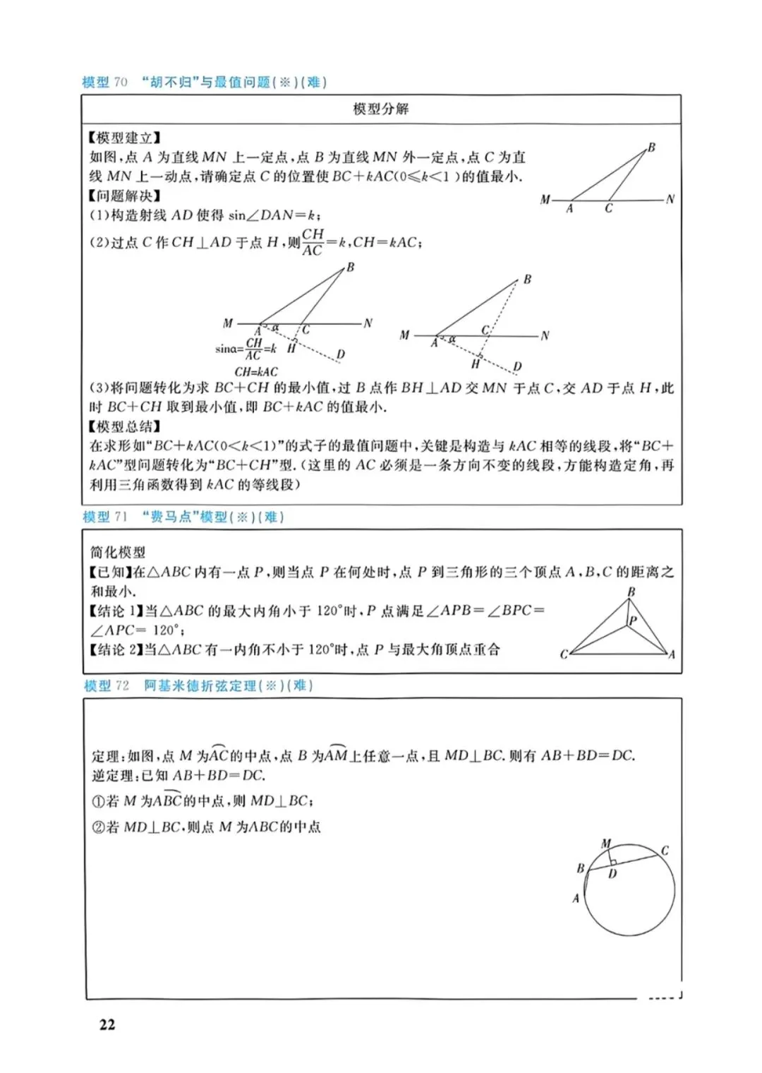 中考几何88个培优模型 第22张