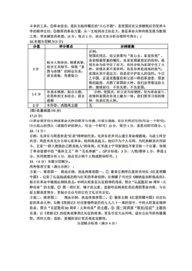 2026届徐州中考市区一模语文英语物理化学试卷及答案 第13张