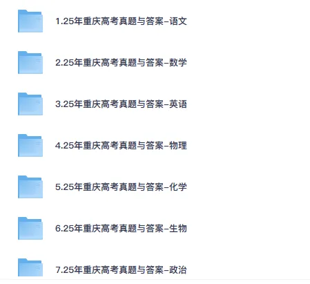 重庆高考真题(2012-2025年)含答案解析(电子版pdf可打印)语数英物化生政史地 第2张