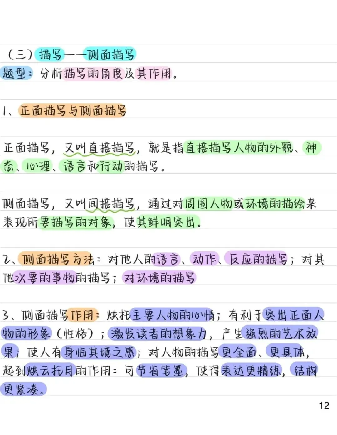 中考语文复习 | 【初中语文】记叙文阅读常考知识点 第12张