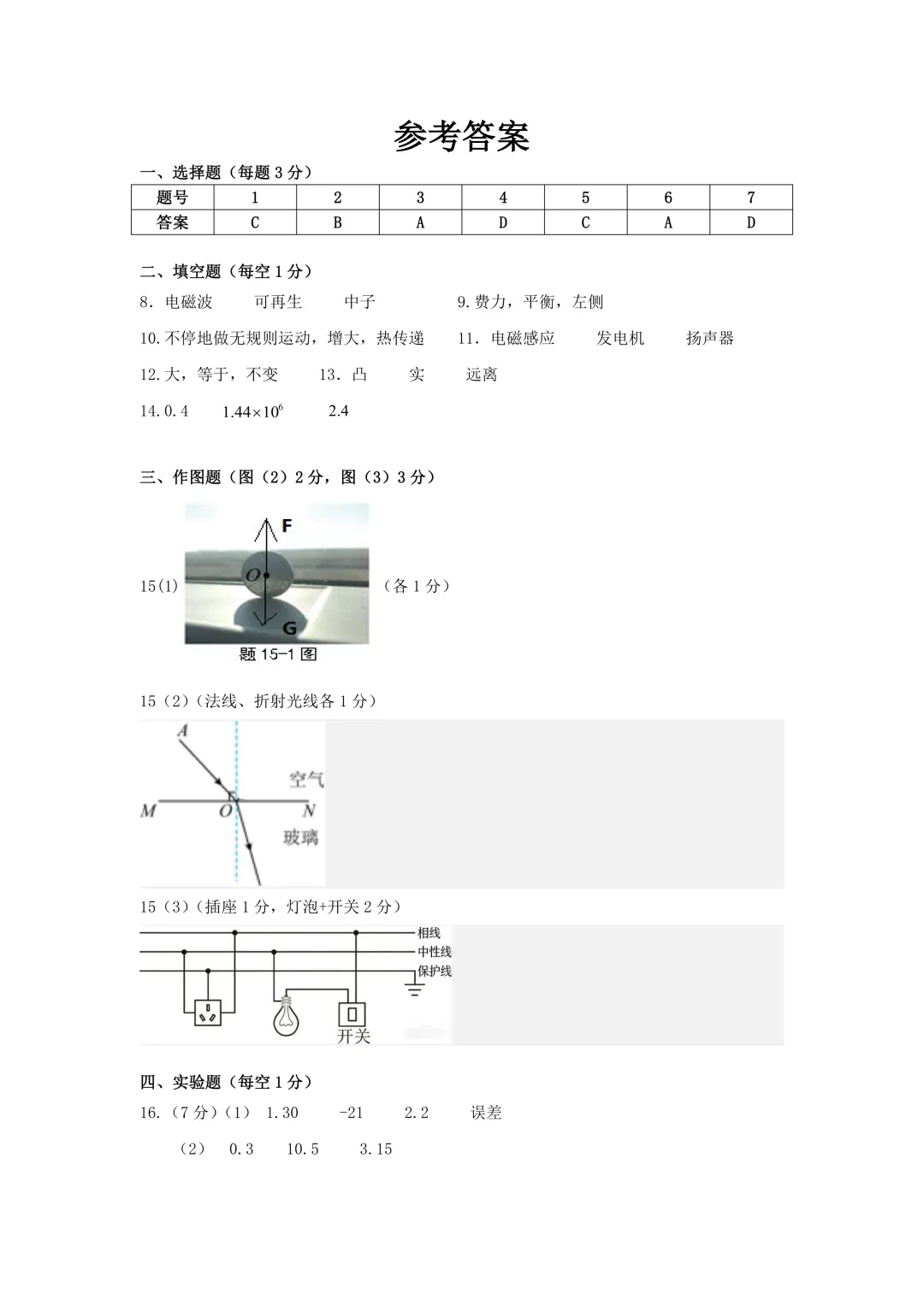 河源市 2026 年初中学业水平模拟考试试题 第7张