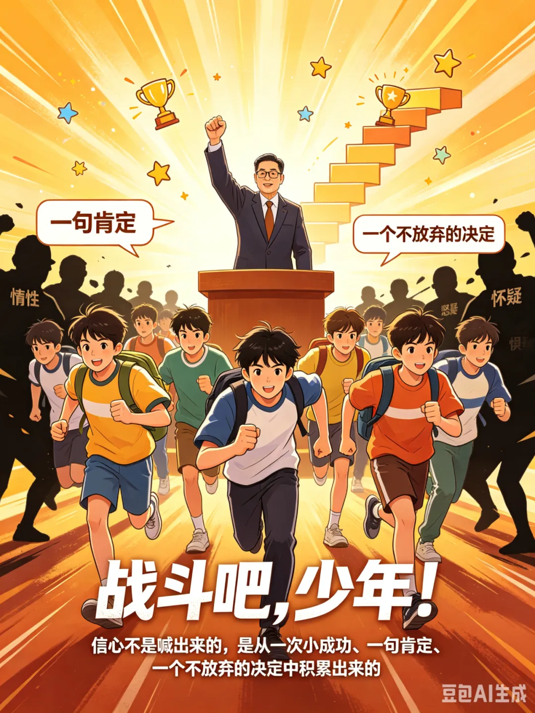 全环境立德树人 战斗吧,少年——距离中考不足50天,一场为心灵注入力量的大会 第21张