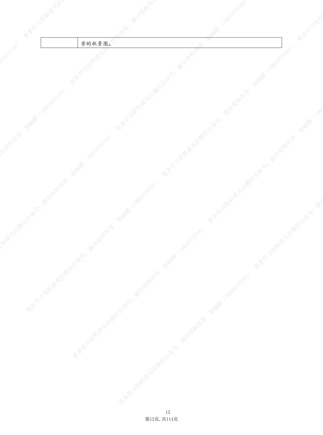 【初中语文】中考复习资料之古诗(课内)基础背诵(pdf分享) 第13张