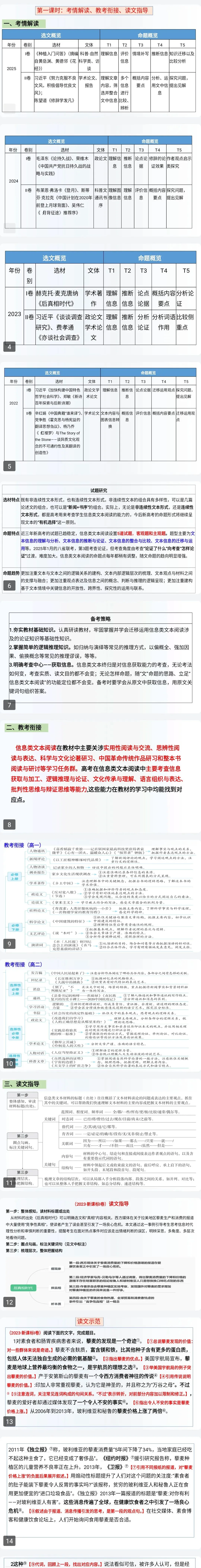 超全!信息类文本文本特征复习与真题讲评(6个课时,77页) 第2张