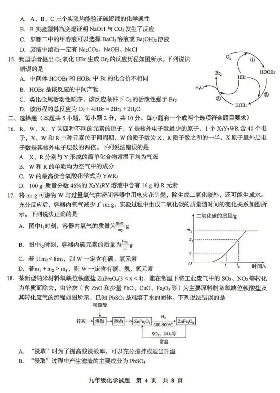 【试卷领取】青岛李沧区自招二模物化真题及参考答案 第9张