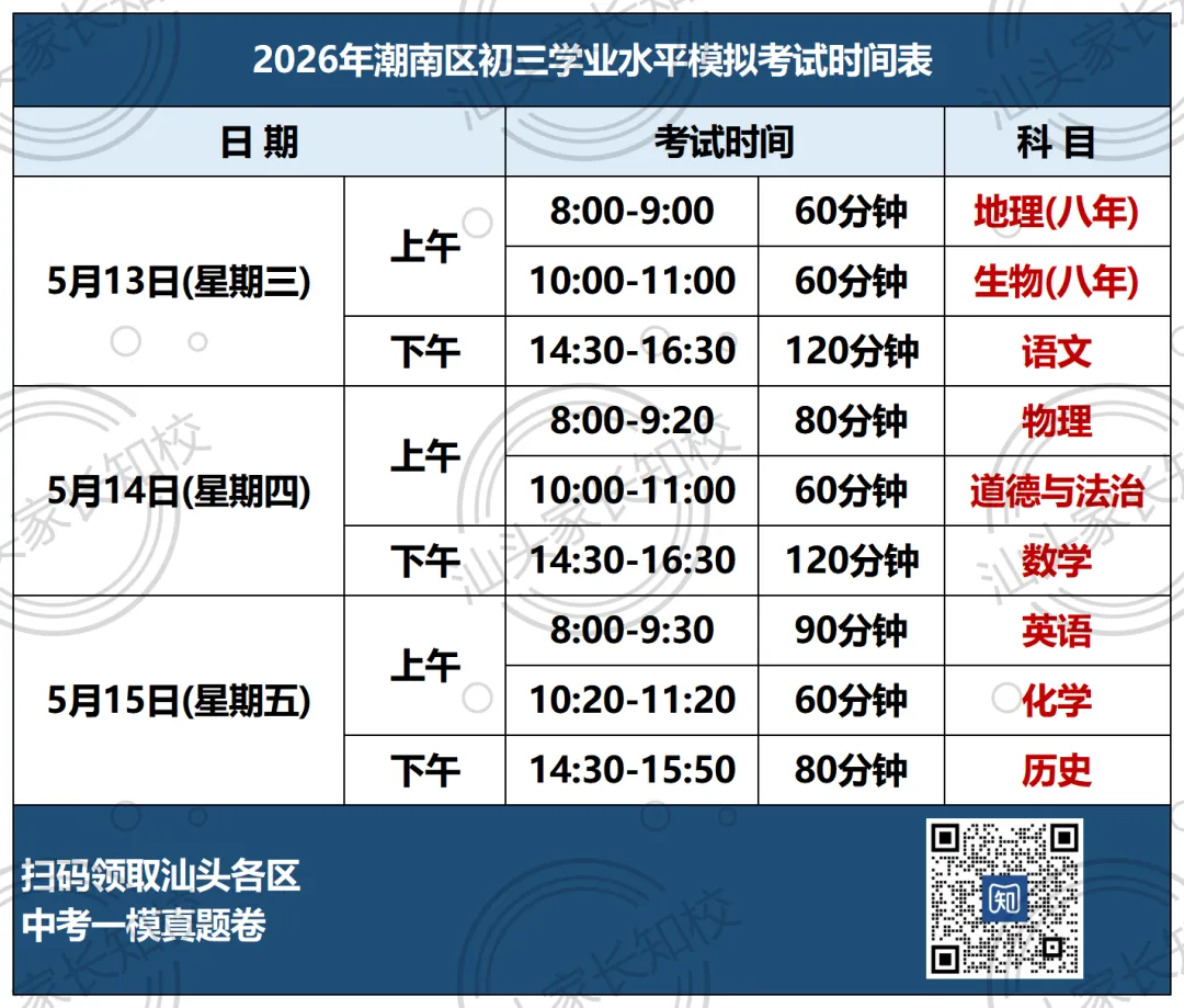金平龙湖最早开考!领一模真题卷练手→ 第6张