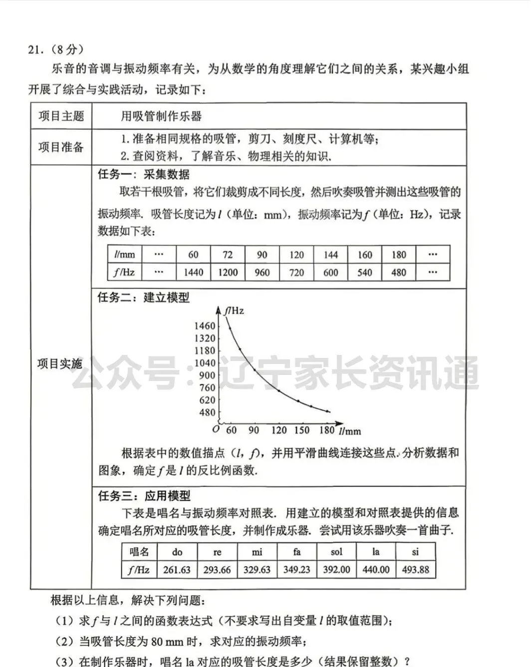 2026年大连市初中学业水平考试模拟考试(一)——数学试卷 第8张
