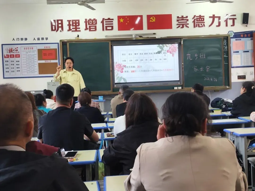【家校共育】家校同心 共筑中考梦 ——许昌市新东街中学九年级一模考试家长会圆满举行 第17张