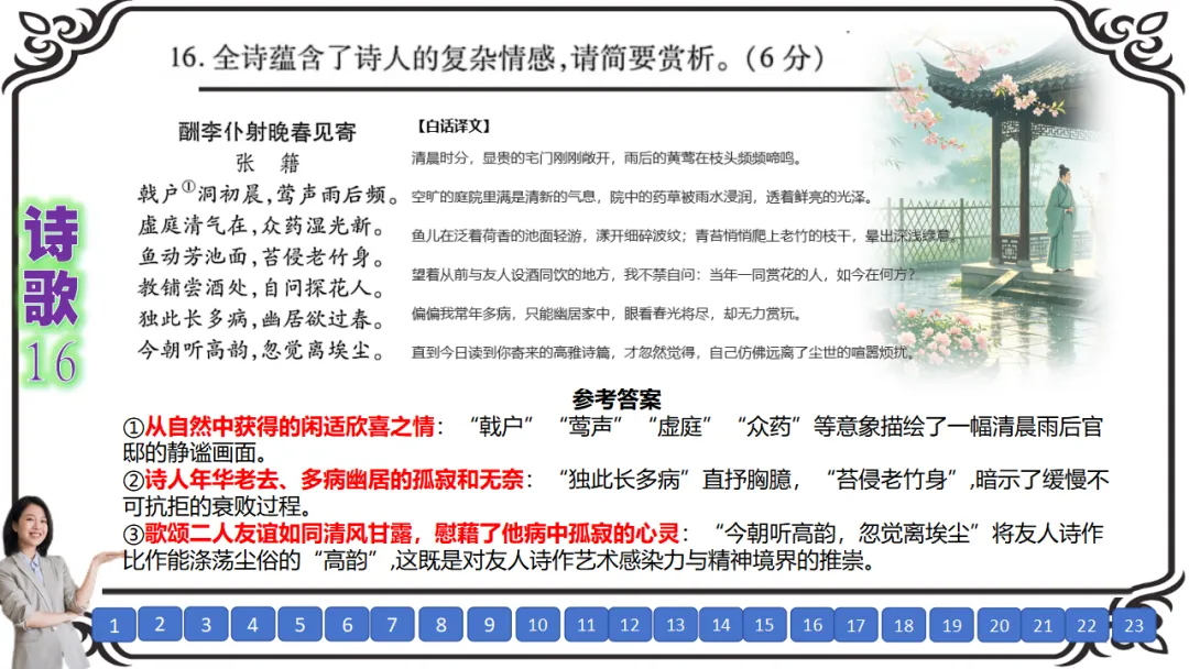 【六份好题】高中语文试题快题(试卷+答题卡+讲评课件+答案解析) 第30张