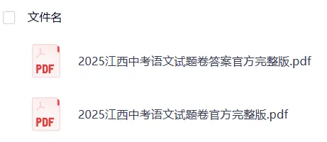 【中考】江西2025年中考真题试卷电子版||试题答案PDF(全科目)中考答案解析 第10张