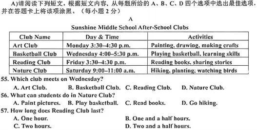 景德镇统考卷—2026八下期中英语试卷深度分析 第5张