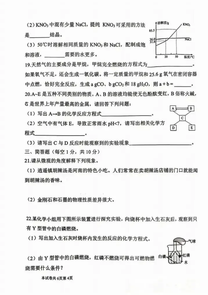 2026河师大附中4月期中考试模拟考试 第4张