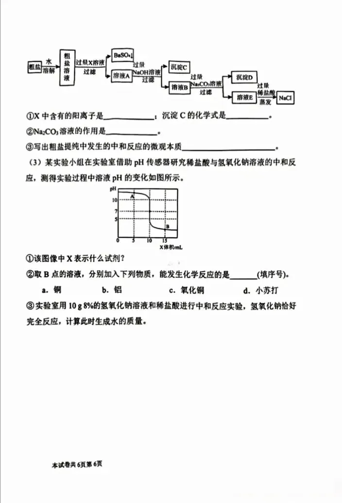 2026河师大附中4月期中考试模拟考试 第6张