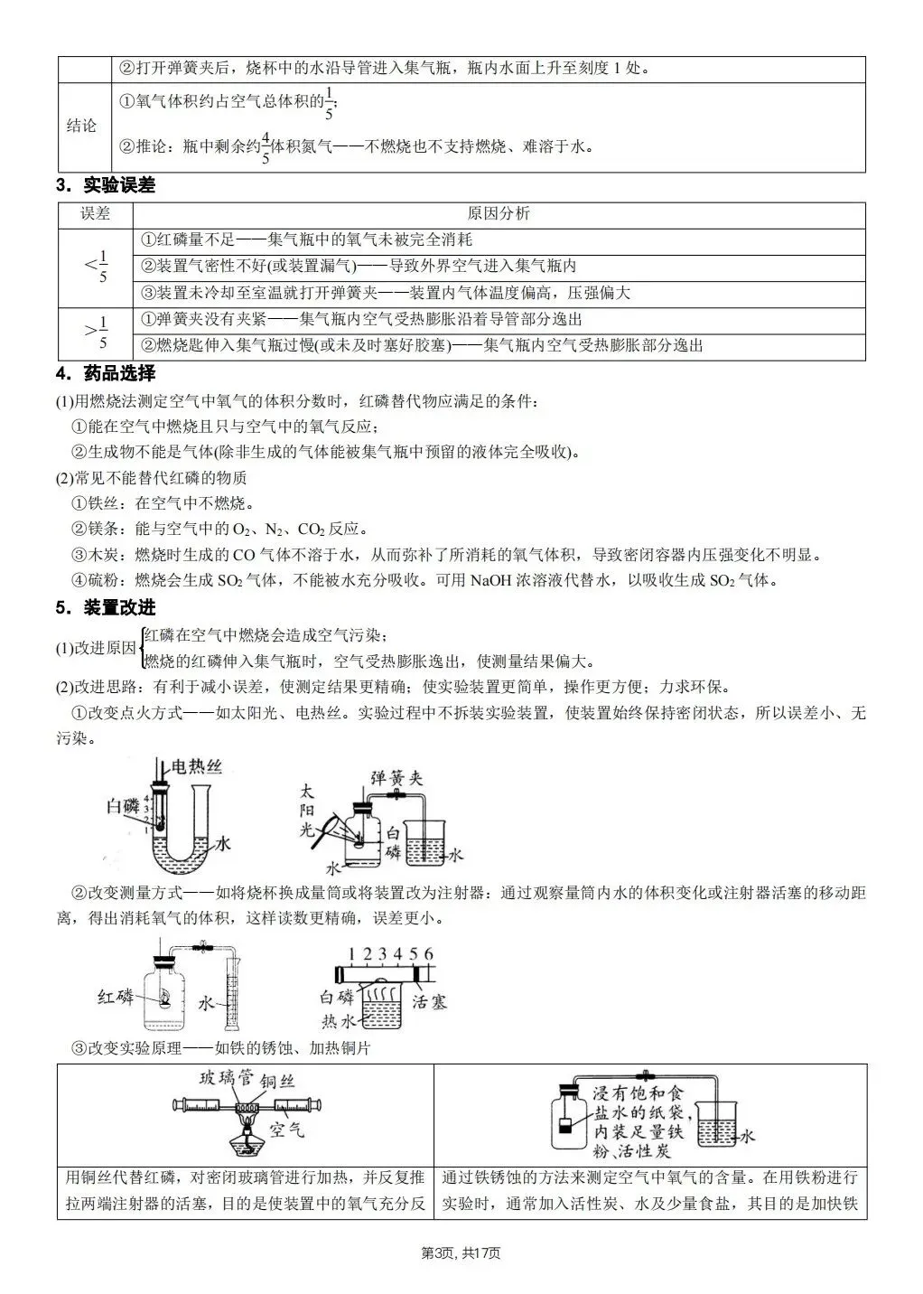 【中考化学】2026年春中考化学《必考教材重点实验》,完整电子版可打印 第14张