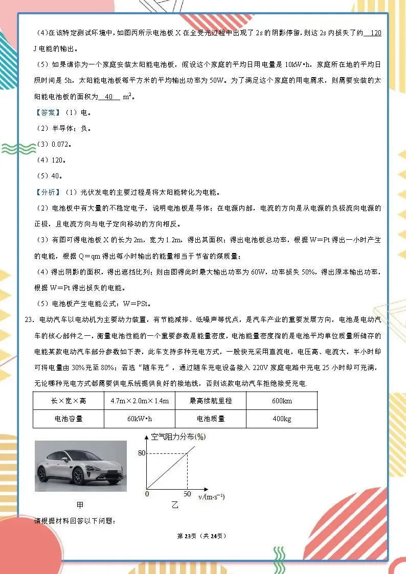 2026年中考物理一模试卷(含答案详解)附全国中考一模试卷 第23张