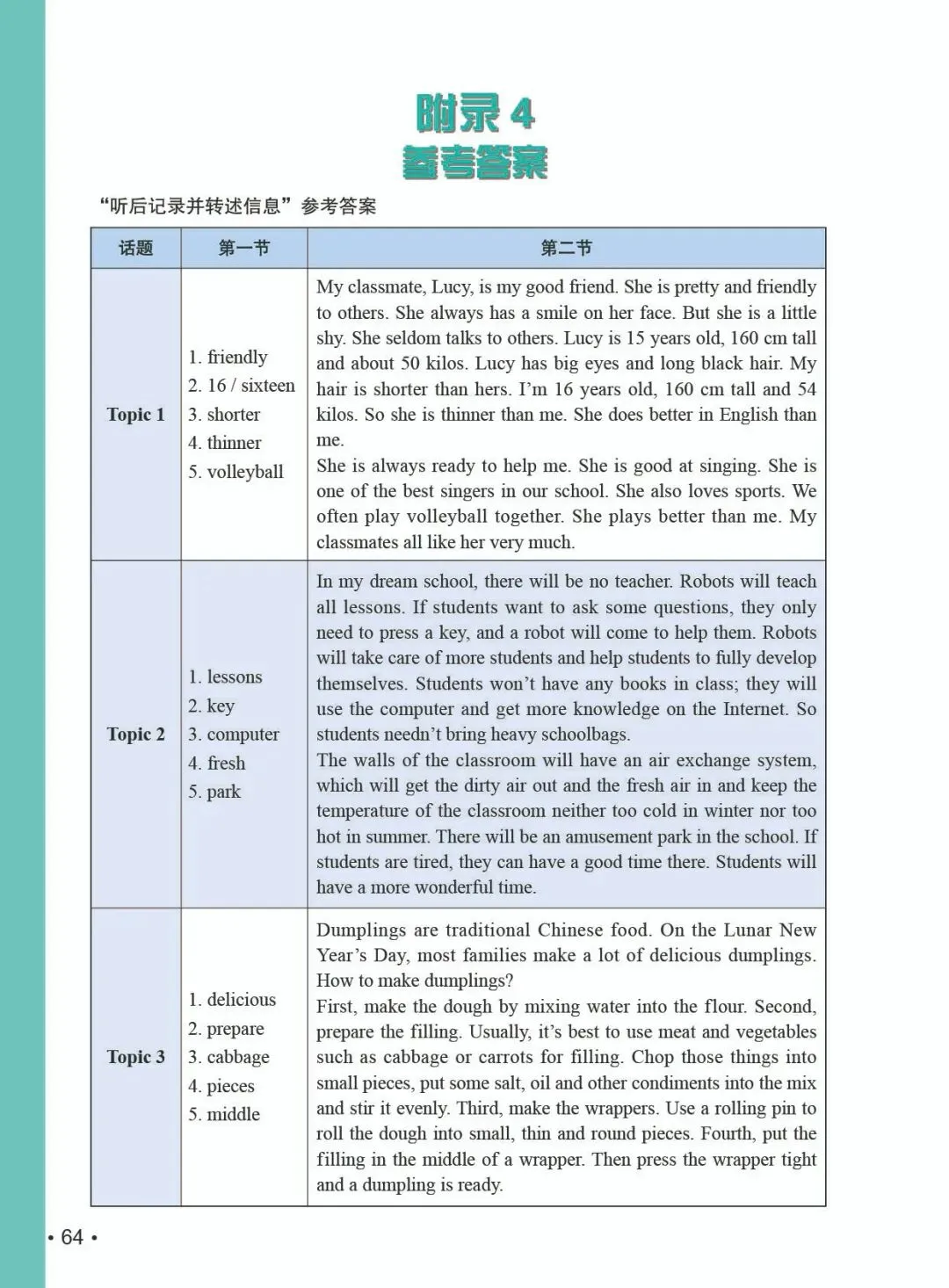 《新中考英语听说提高训练》:熟悉新听说,助力新中考! 第50张