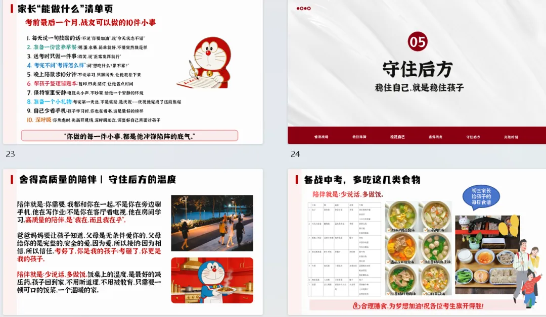 【家长会PPT】初三中考冲刺家长会精美成品课件《陪孩子打赢这场仗》PPT+发言稿,文末附免费下载链接 第8张