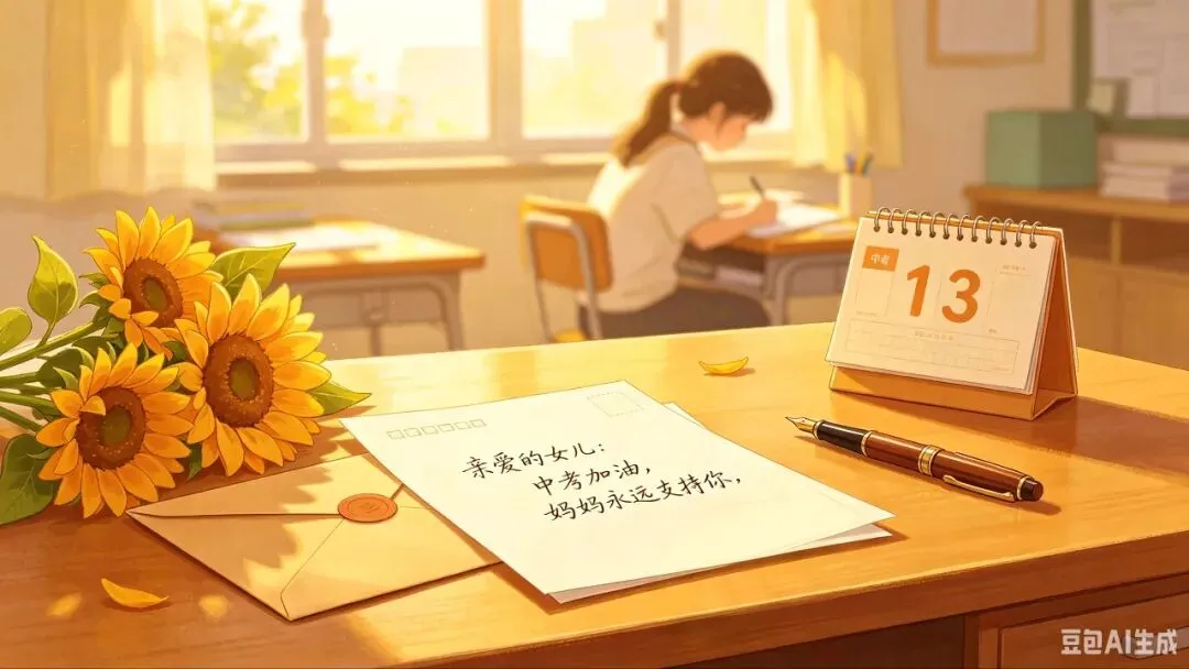 临近中考,一封温柔的家书,写给我亲爱的女孩 第1张