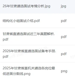 2026年甘肃省直遴选面试考情(附历年真题) 第2张