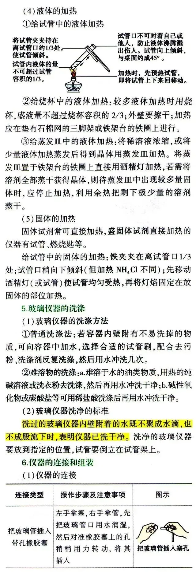 初中化学中考专题—基本实验操作 第6张