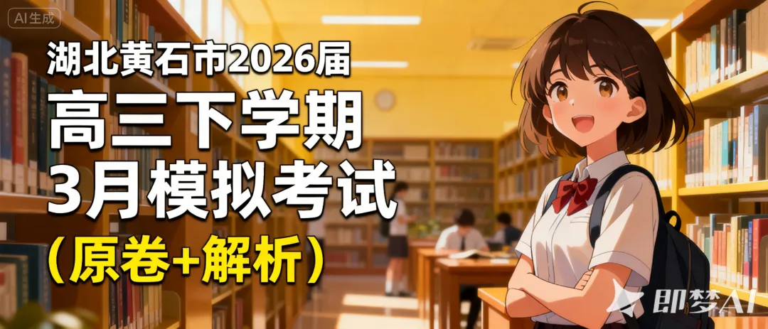 湖北黄石市2026届高三下学期3月模拟考试(原卷+解析) 第1张