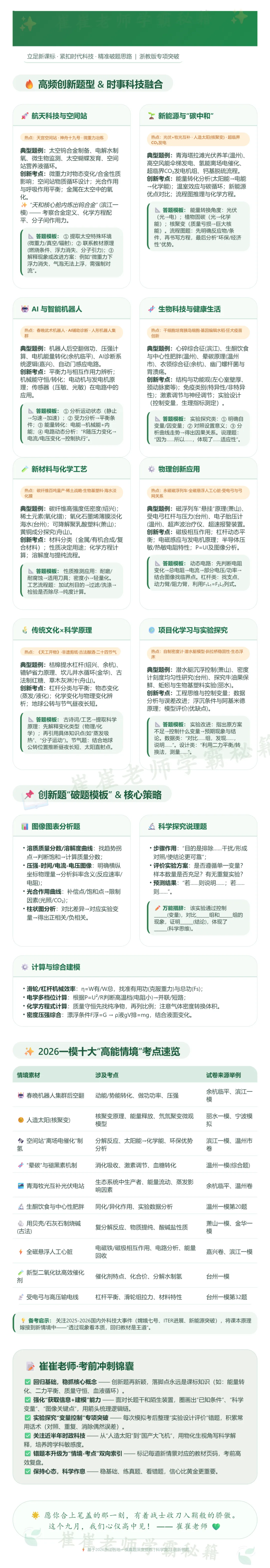2026年14套中考一模科学试卷深度分析|初家有初三生必看! 第14张