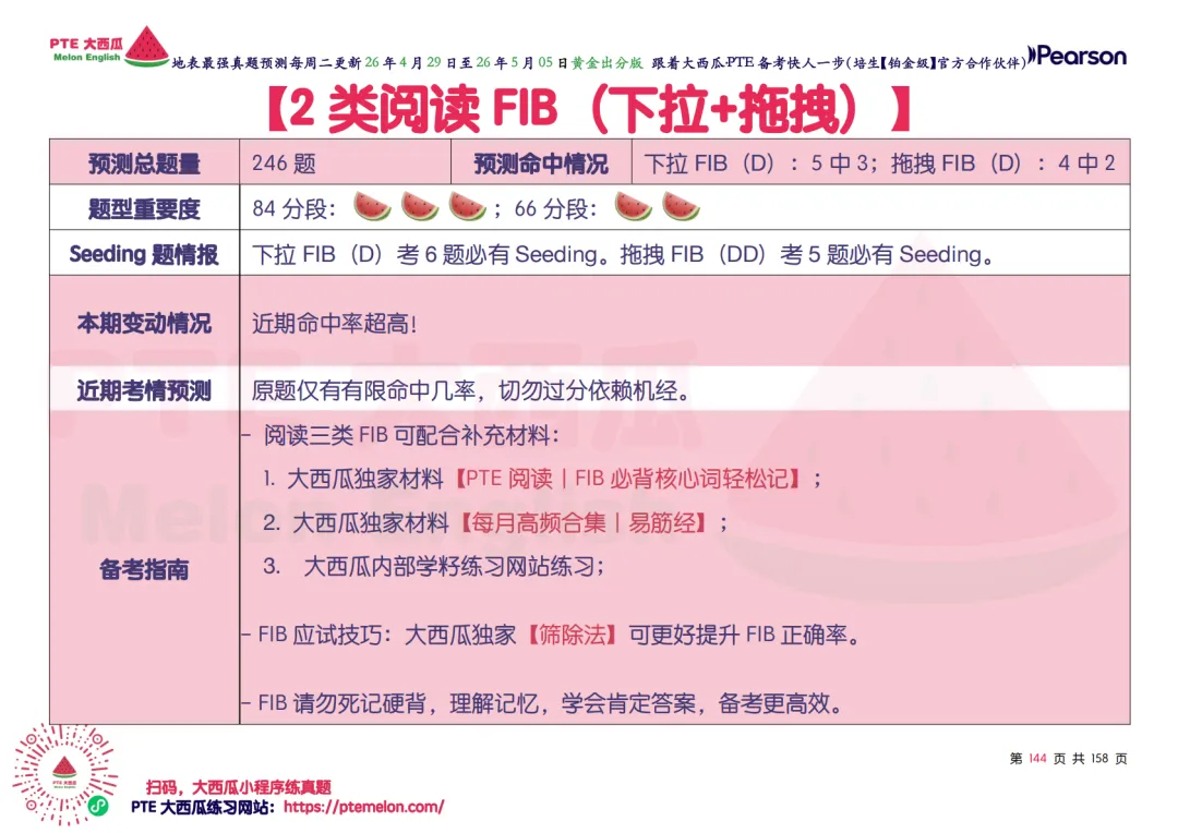 题库波动新增!【PTE巨准真题预测】26年4月29日至5月5日|WFD最高频升频1句!SWT新增1题!黄金出分期请抓住! 第45张