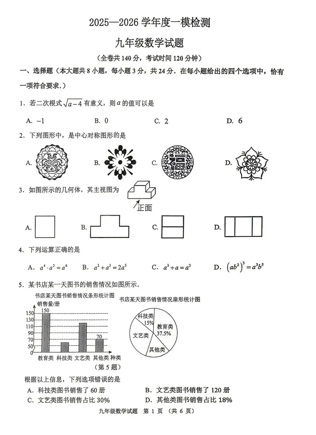 免费领取最新2026年徐州中考一模真题 第1张