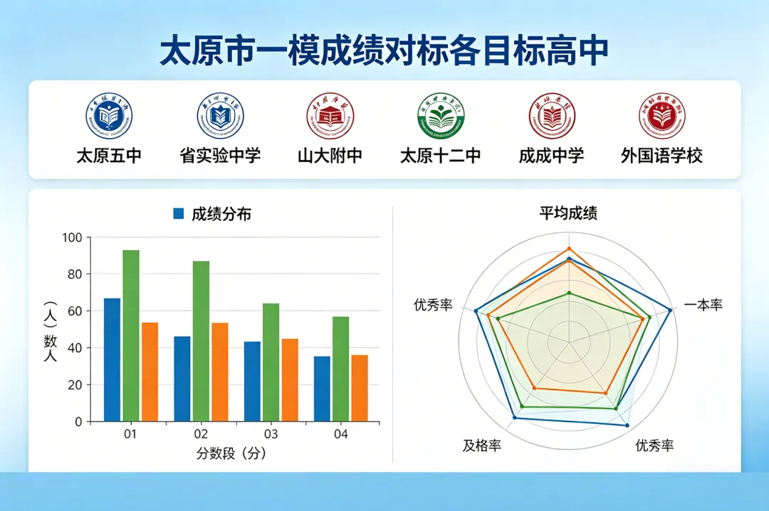 【中考指南】太原一模分数对应高中梯队表|极简版,家长直接复制对照 第2张