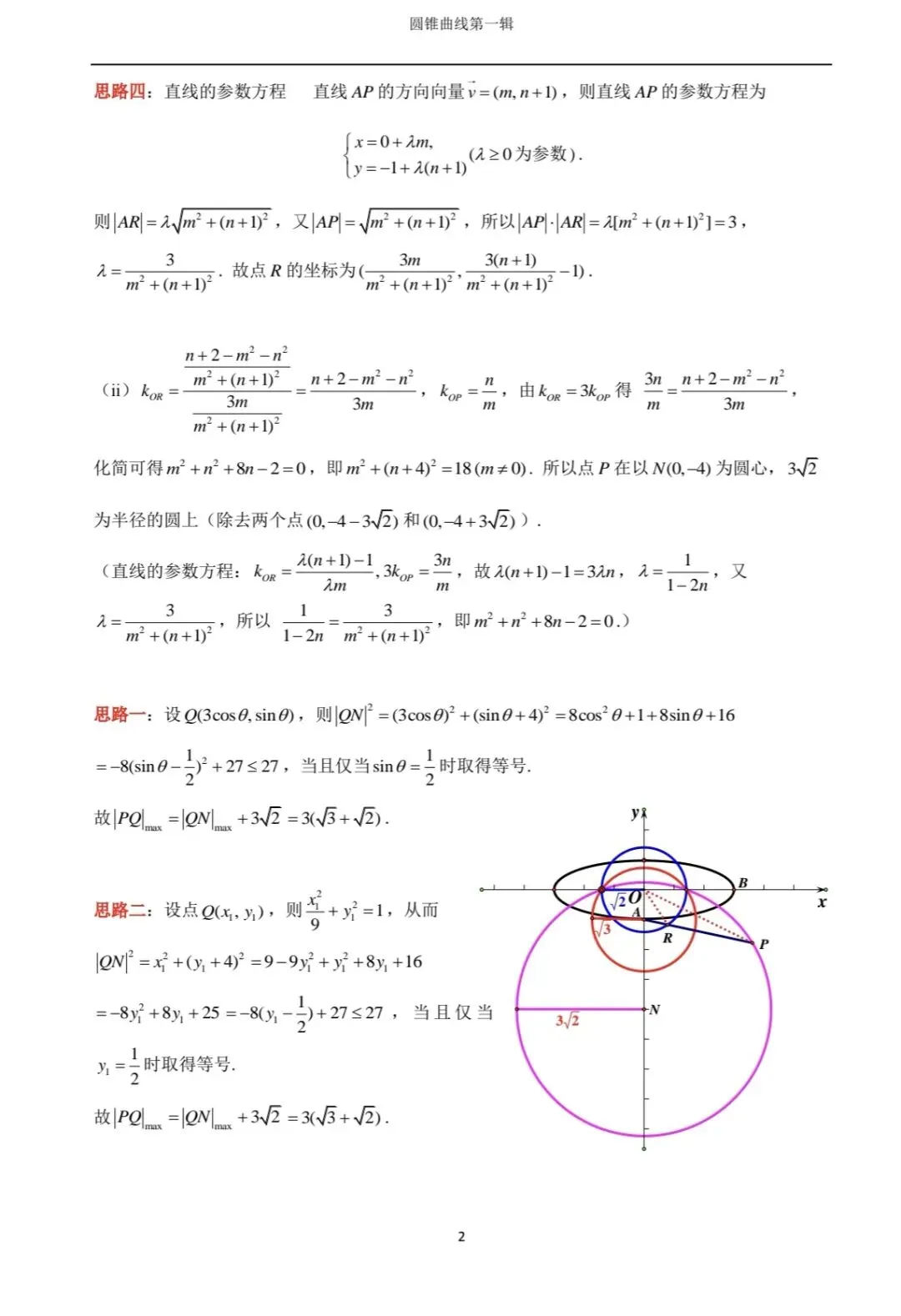 圆锥曲线2025真题1 第2张