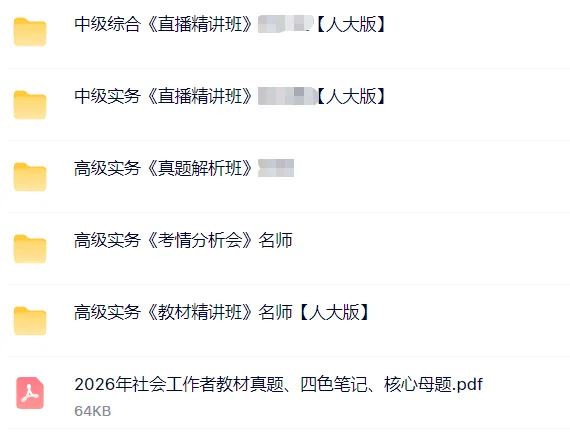 高级社会工作实务知识点笔记历年真题+网课视频 第6张