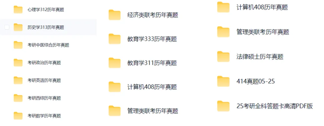 【无水印】考研各科历年真题大全 第2张