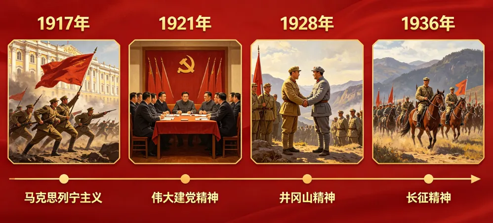 【山水鉴题】建党105周年专题:中考必考的红色考点 第13张