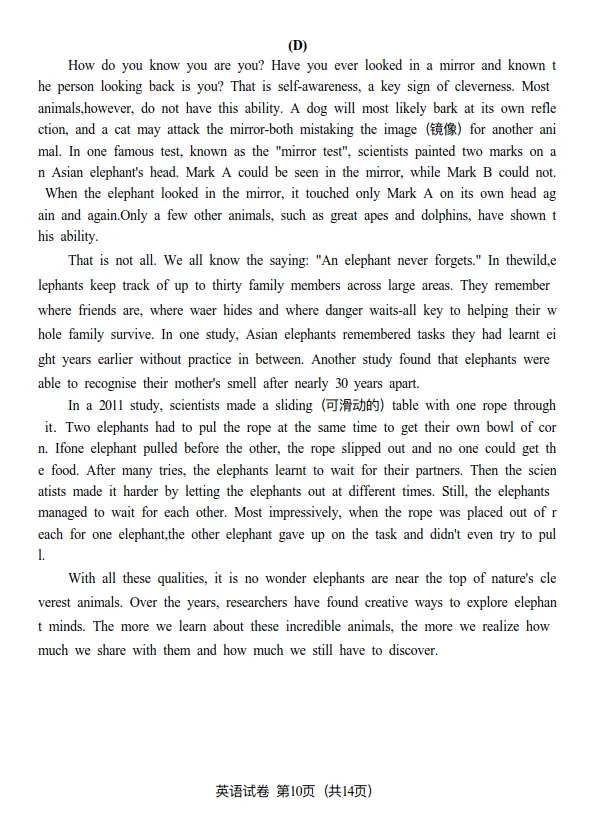 【初三一模原卷】2026广州中考英语 第10张