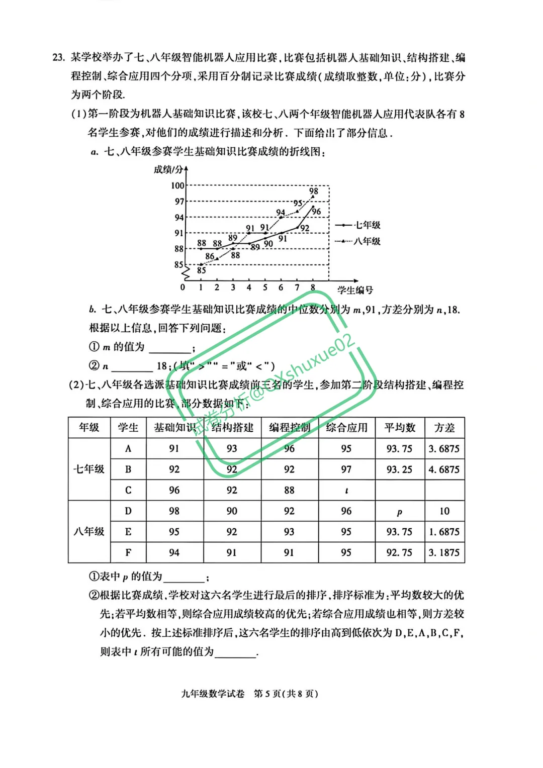 2026北京朝阳一模数学真题 第5张
