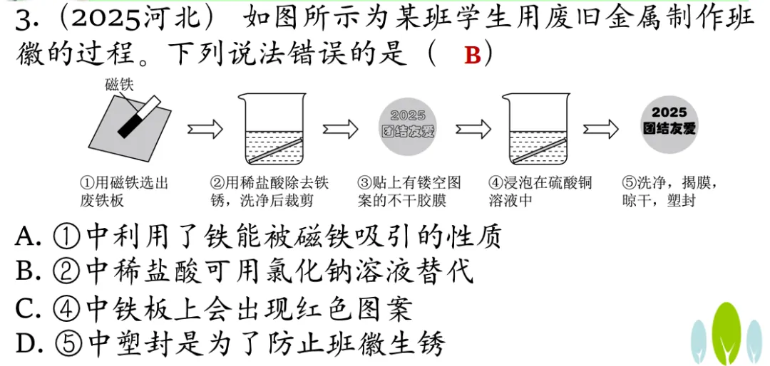 2026年中考化学专题复习金属画的化学密码 第26张