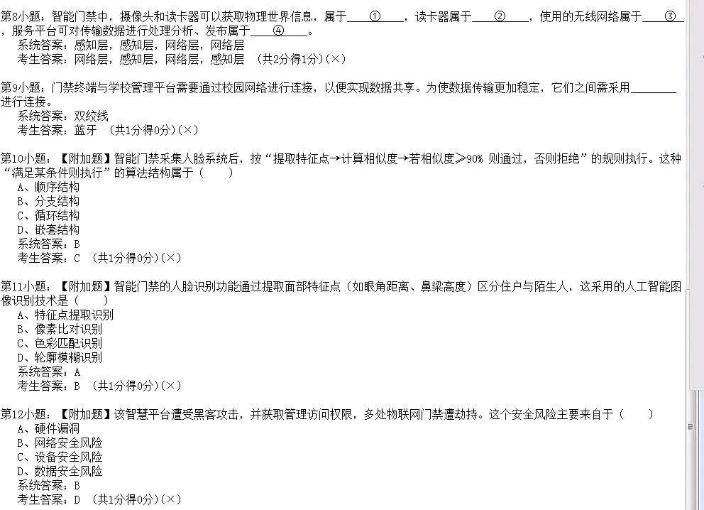 2026年陕西省初中信息科技学业考试题库模拟真题(十一) 第8张