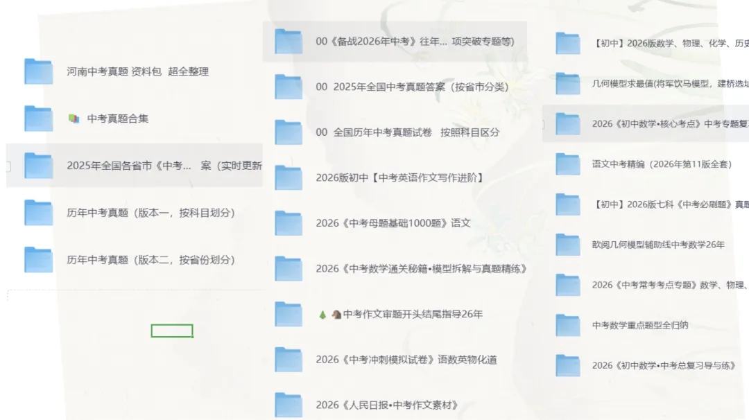 【26年中考备考资料 】必刷题+模拟卷+真题汇编+考点专题合集,状元笔记+真题+复习资料 语数英/政史地/物化生 全科目 第1张