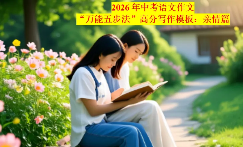 2026年中考语文作文“万能五步法”高分写作模板:亲情篇 第2张