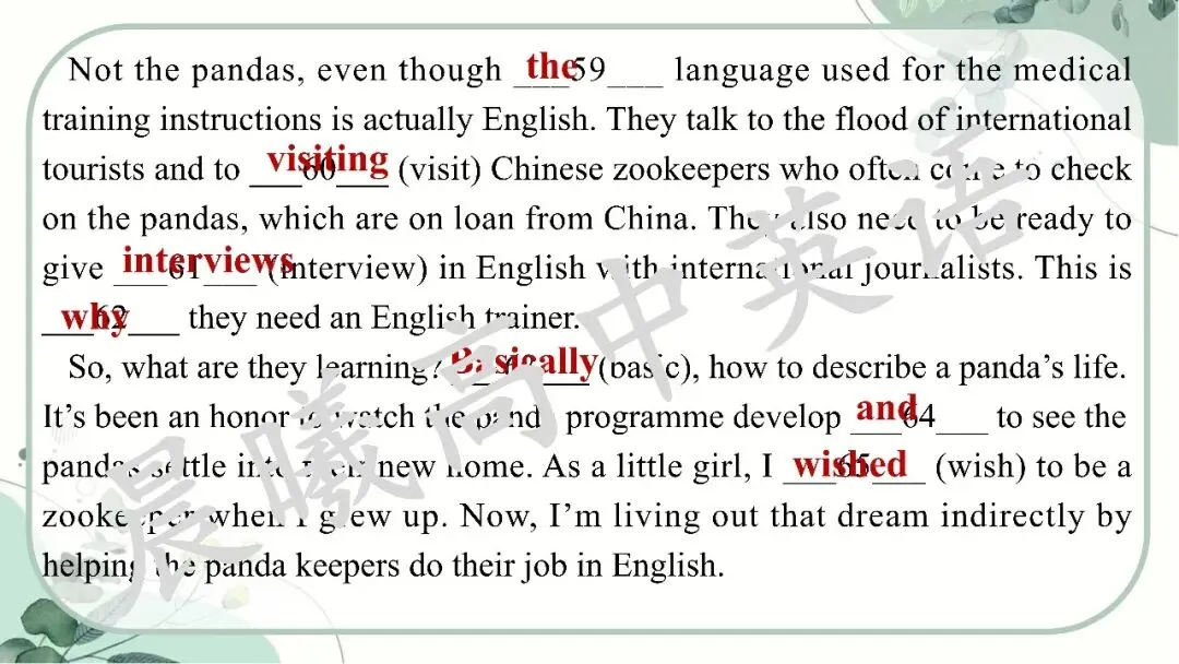 【高考真题系列】2023全国2卷英语讲评课件(阅读—语法) 第35张