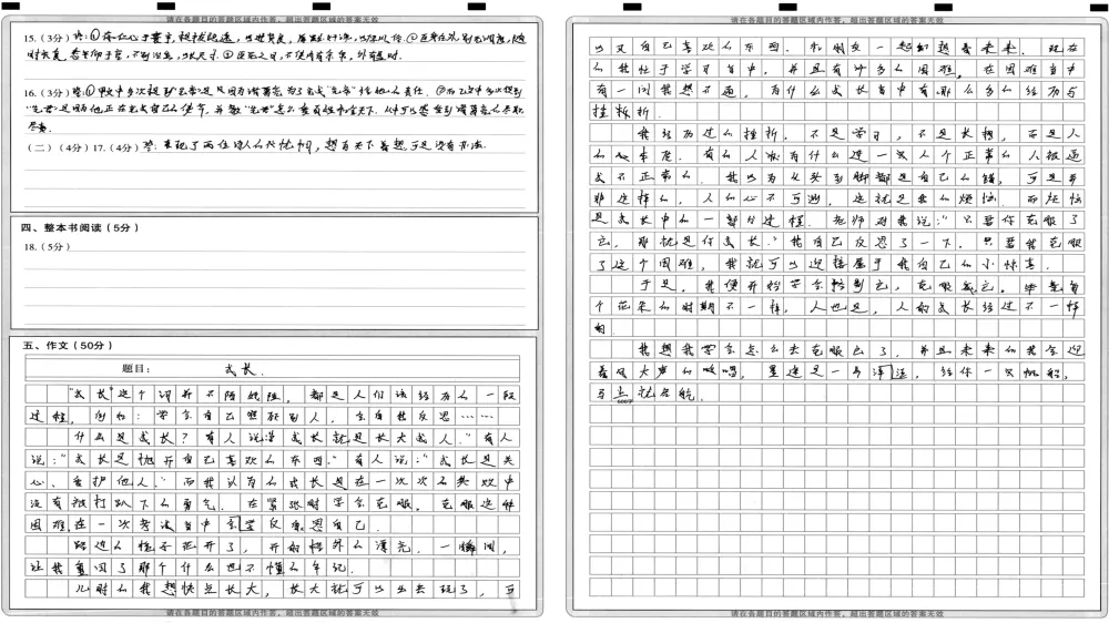 2026年初中学业水平考试第一次模拟语文试卷分析 第85张